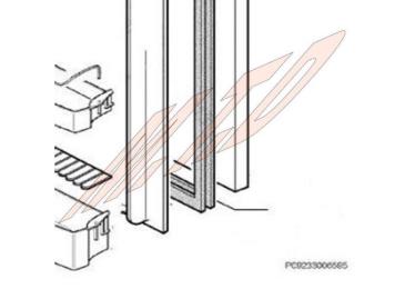 Joint de porte brun