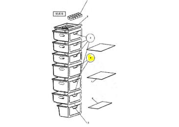 Tiroir congelateur  intermediaire