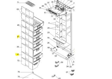 Tiroir congelateur intermediaire