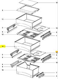 Tiroir intermediaire refrigerateur