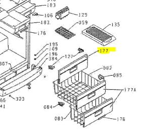 Façade compartiment supérieur