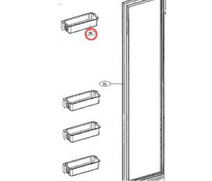 Balconnet de porte congélateur