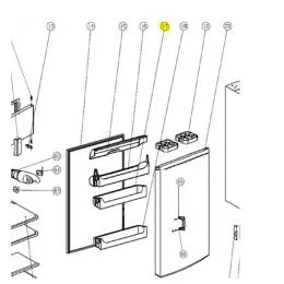 Balconnet de porte intermediaire
