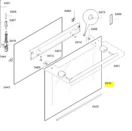 Vitre exterieur de porte