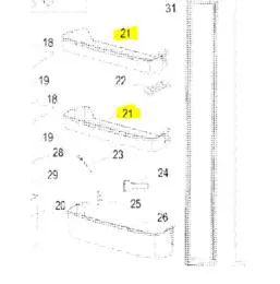 Balconnet superieur ou intermediaire