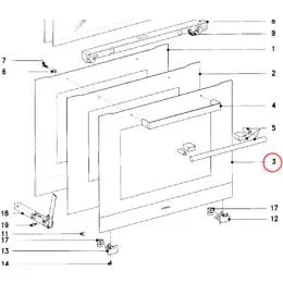 Vitre extérieur de porte